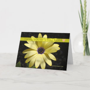 Mother's Day - Yellow Daisy (2) - Card - Customise