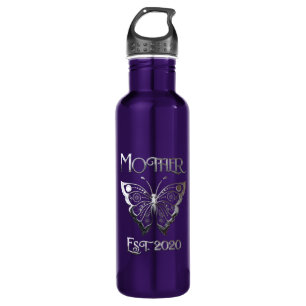 Mothers Est 2020  Butterfly 710 Ml Water Bottle