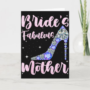 Mother's fabulous bride happy wedding married day card