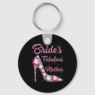 Mothers Fabulous Bride Happy Wedding Married Day V Key Ring