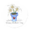 Mother's Flowers · Blue Flower Pot