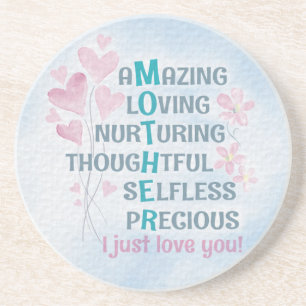 Mother's heart coaster