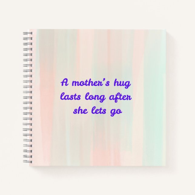 Mother's hugs notebook (Front)