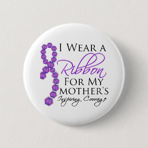 Mother's Inspiring Courage - Pancreatic Cancer 6 Cm Round Badge