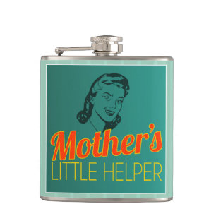 Mother's Little Helper Retro Colours Hip Flask