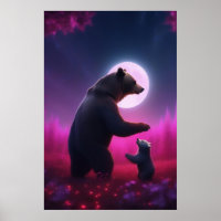 Mother's Love Bear Poster