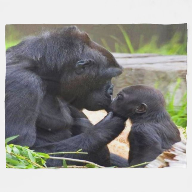 MOTHER'S LOVE FLEECE BLANKET (Front (Horizontal))