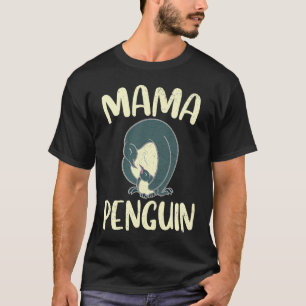 Mothers Love Mama Penguin Unconditional Love Snow  T-Shirt