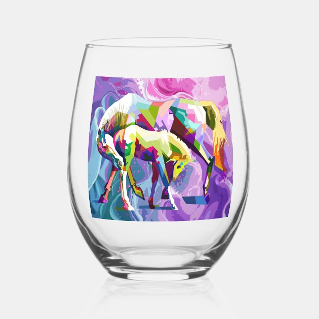 Mother's Love Stemless Wine Glass (Front)