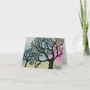 Mother's Love - Trees on Vellum and Watercolor Card