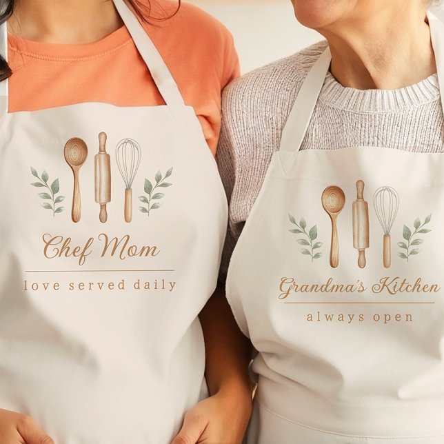 Mother's Mum's Kitchen Utensils Apron (Creator Uploaded)