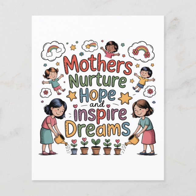 Mothers Nurture Hope And Inspire Dreams Flyer (Front)