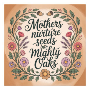 Mothers Nurture Seeds Into Mighty Oaks Photo Print