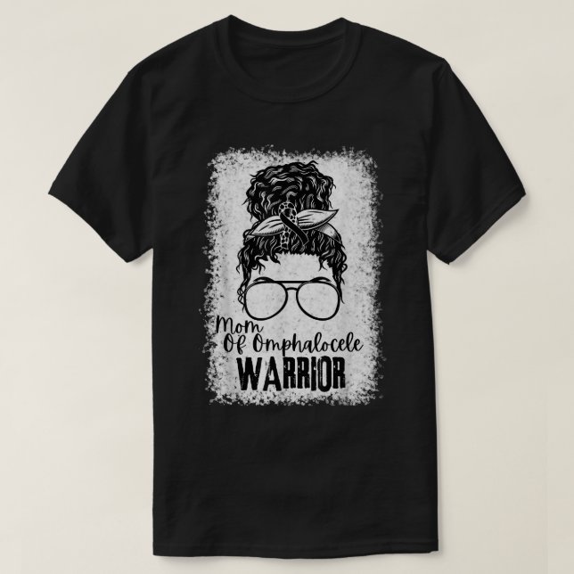 Mothers Of Omphalocele Warrior Awareness Omphaloce T-Shirt (Design Front)