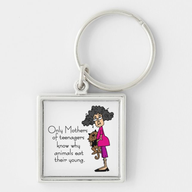 Mothers of Teenagers Key Ring (Front)