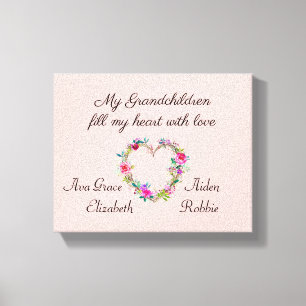 Mother's Personalised Canvas Print