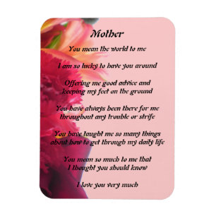 Mothers Poem Magnet