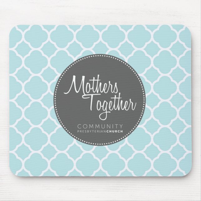 Mothers Together Grey Logo Mouse Pad (Front)