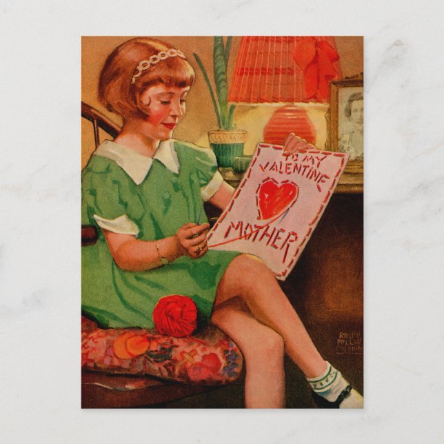 Mother's Valentine Holiday Postcard (Front)