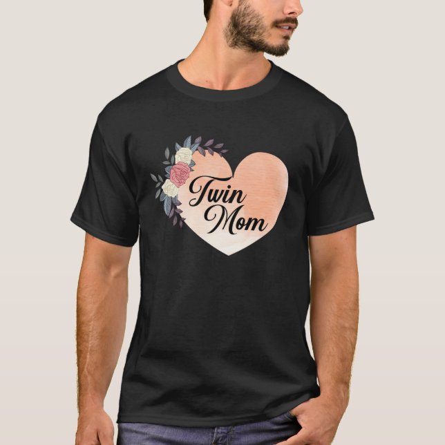 Motheru2019s Day Celebration Wife & Twin Mom Grand T-Shirt (Front)