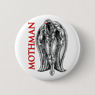 Mothman 6 Cm Round Badge