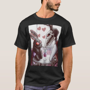 Mothman and Jersey Devil On a Date  Graphic T-Shir T-Shirt