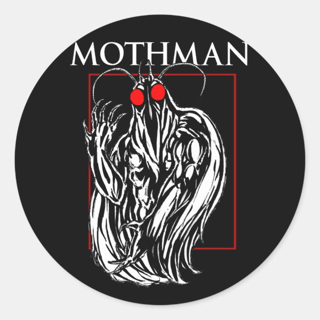 Mothman Classic Round Sticker (Front)