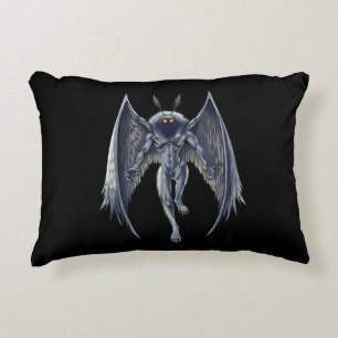 Mothman Cryptid Creature Decorative Cushion