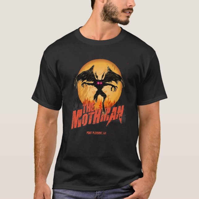 Mothman Cryptid Folklore Vintage Grunge   T-Shirt (Front)