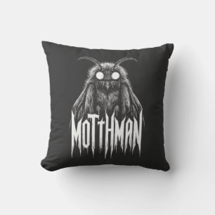 Mothman Cryptid Horror Gothic Paranormal Creature  Cushion
