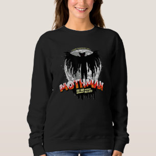 Mothman Cryptid Mysterious Being Spooky Graphic Sweatshirt