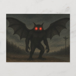 Mothman Cryptid Postcard