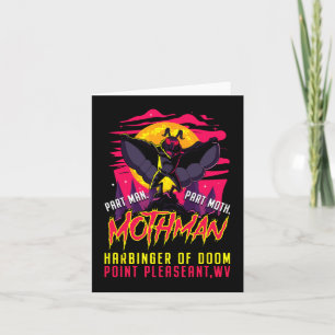 Mothman Fun Cryptid Harbinger Part Man Part Moth Card