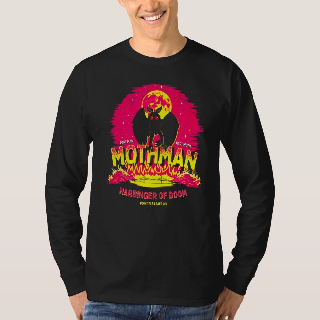 Mothman  Harbinger Of Doom  Cute Cryptid Creature T-Shirt (Front)