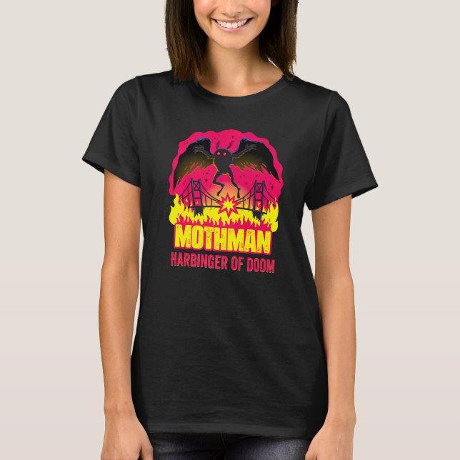 Mothman Harbinger Of Doom Folklore Creepy Cryptid  T-Shirt (Front)