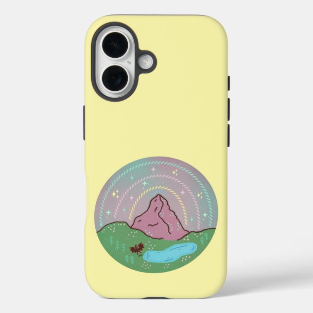 Mothman Home Planet | Cryptid Cosmic Folklore Art Case-Mate iPhone Case (Back)
