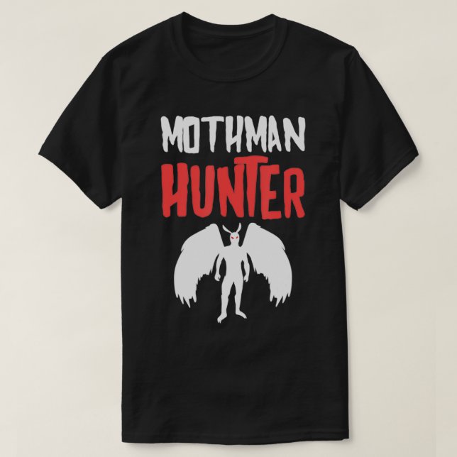 Mothman Hunter Folklore Cryptid Mothman  T-Shirt (Design Front)