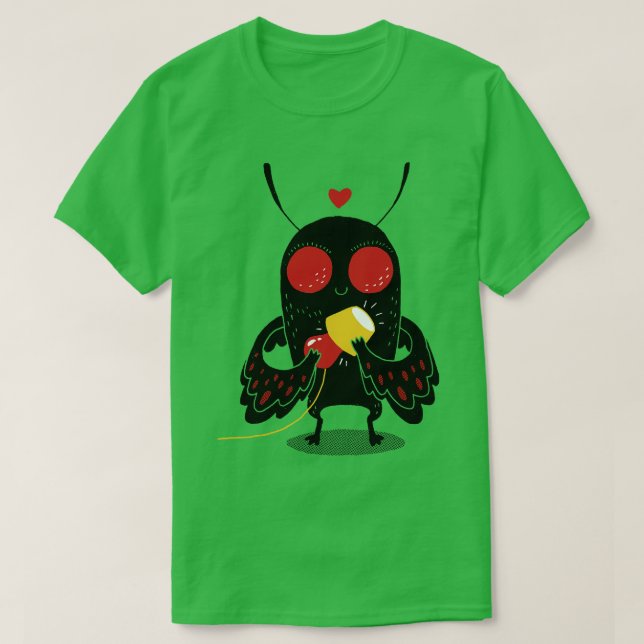 Mothman Love Lamp T-Shirt (Design Front)