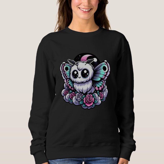 Mothman Monster Pastel Goth Creepy Kawaii Menhera  Sweatshirt (Front)