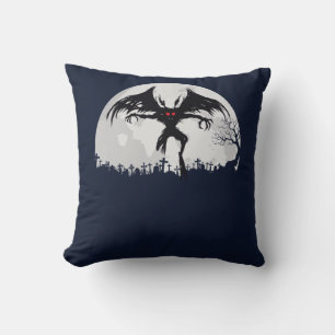 Mothman Moon Cryptid Point Pleasant Gift Cushion