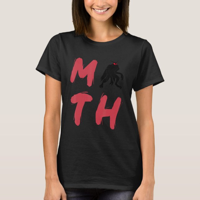 Mothman Moth Cryptid Monster Folklore Creature Cry T-Shirt (Front)