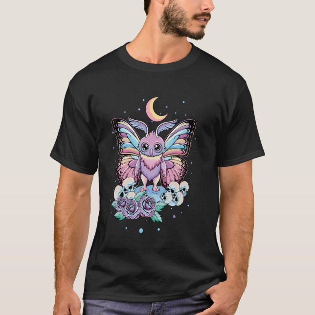 Mothman Moth Man Cute Kawaii Occult Satanic Pastel T-Shirt (Front)