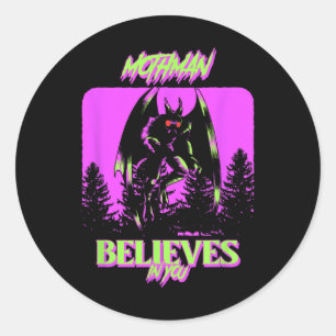Mothman - Mothman Believes In You Classic Round Sticker