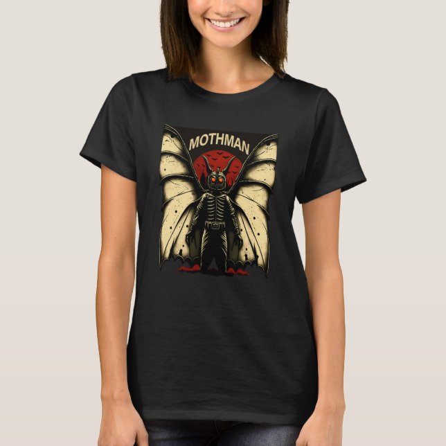 Mothman Mysterious Winged Creature  1 T-Shirt (Front)