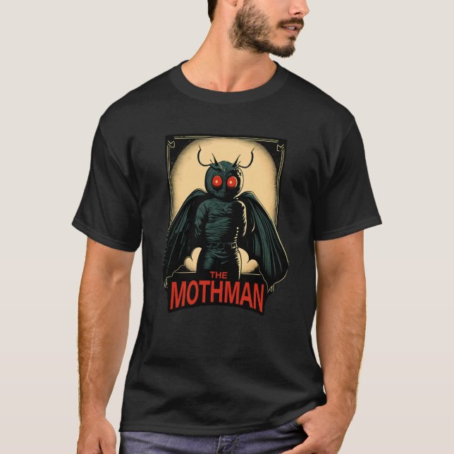 Mothman Mysterious Winged Creature  1 T-Shirt (Front)