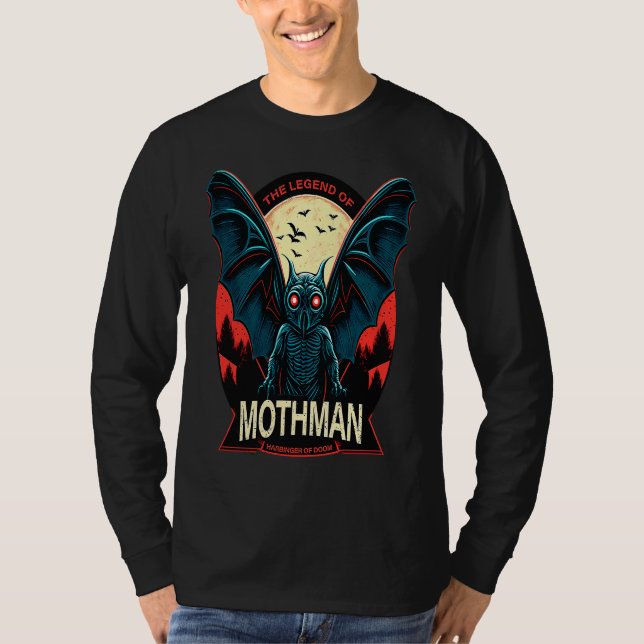 Mothman Mysterious Winged Creature 3 T-Shirt (Front)