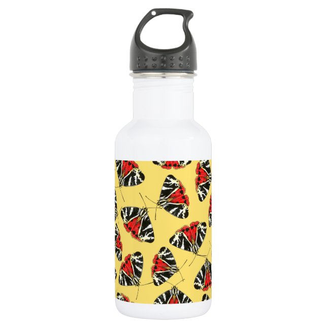 Moths 3 532 ml water bottle (Front)