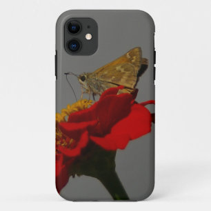 Moths and Red Zinnia Case-Mate iPhone Case