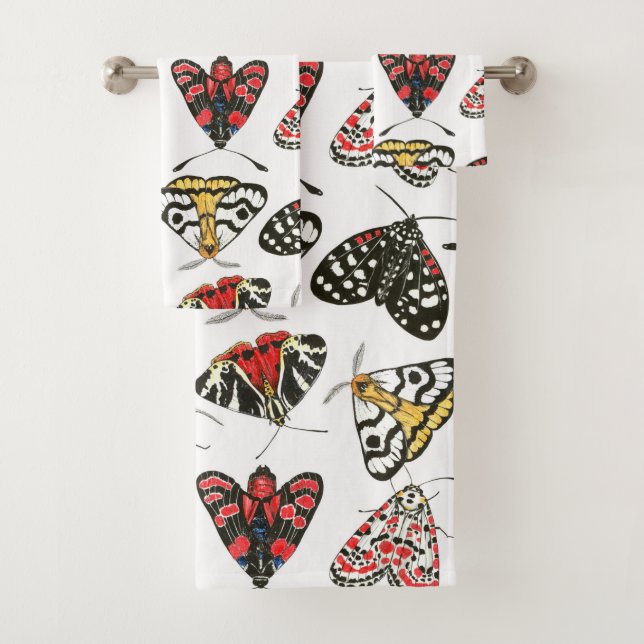 Moths Bath Towel Set (Insitu)