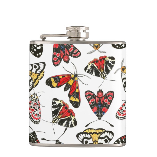 Moths Hip Flask (Front)
